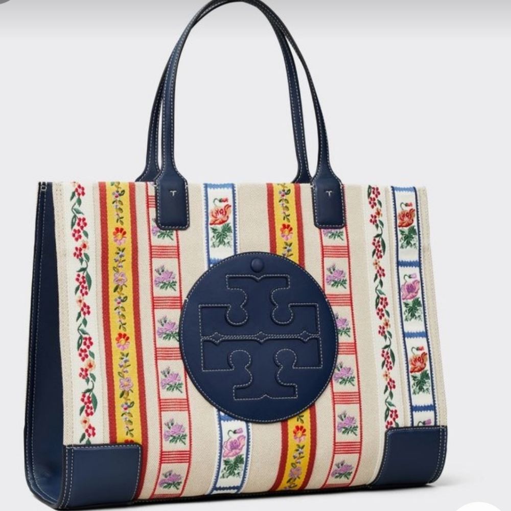 NWT Tory Burch Ella Patchwork Tote Bag